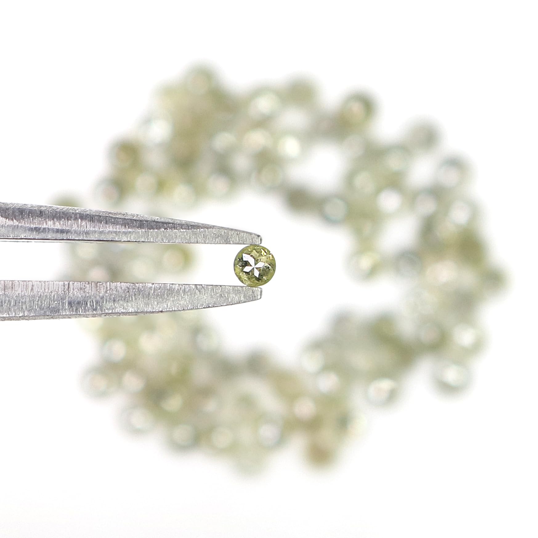 3.23 CT Natural Loose Grey Round Rose Cut Diamond - 2.10mm Premium Loose Gemstone for Jewelry Making, Engagement Rings & Fine Collections