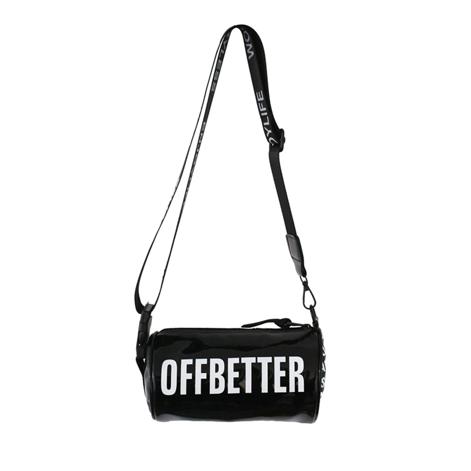 Lightweight Water-Resistant Nylon Crossbody Sling Bag for Women & Men - Multi-Pocket Shoulder Purse (Black) | Perfect for Travel, Hiking, and Everyday Use