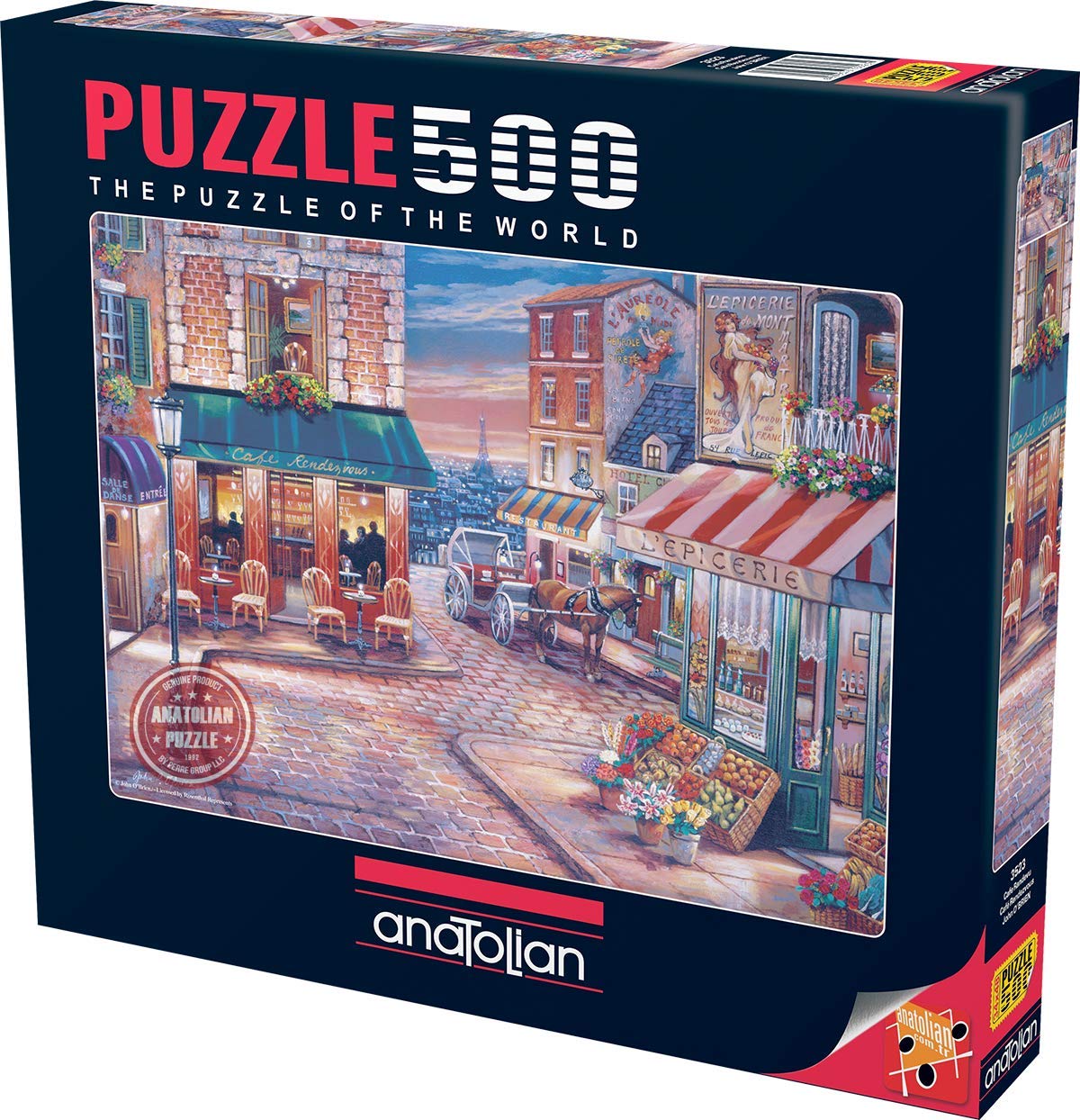 Anatolian Puzzle - Cafe Rendezvous 500 Piece Jigsaw Puzzle #3523 | Perfect for Family Game Night & Stress Relief