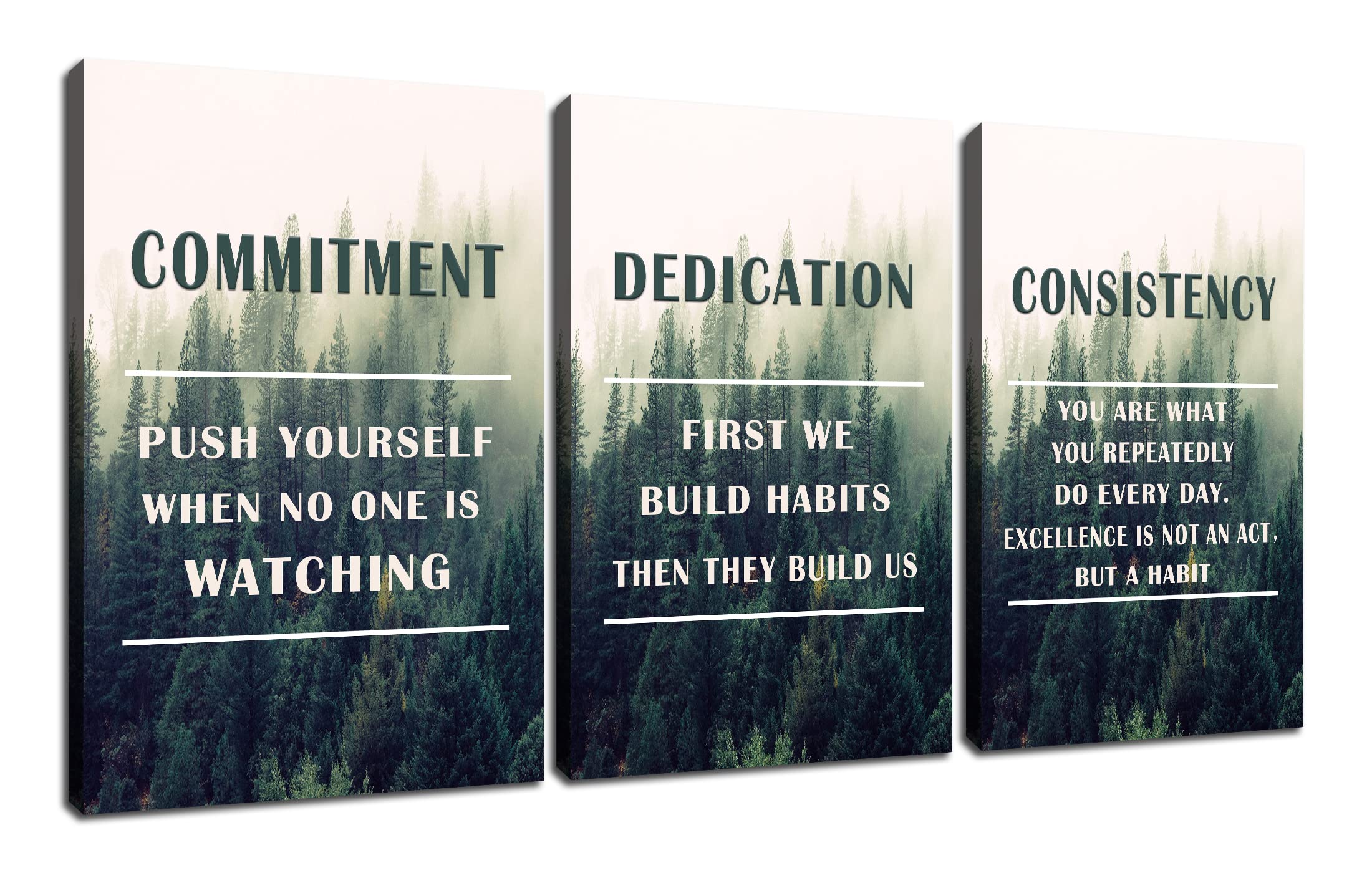 Inspirational Office Wall Art - Motivational Canvas Prints with Success Quotes for Modern Office & Living Room Decor - Framed & Stretched Wall Art [72''W x 36''H] - Perfect for Home Office, Workspace & Corporate Gifts