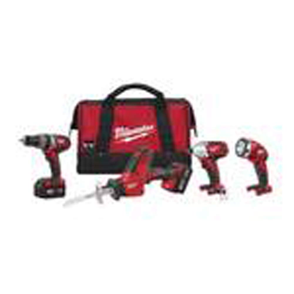 Milwaukee 2695-24 M18 18V Cordless Power Tool Kit with Drill, Impact Driver, Batteries & Charger - Perfect for DIY Projects, Home Repairs & Construction Work