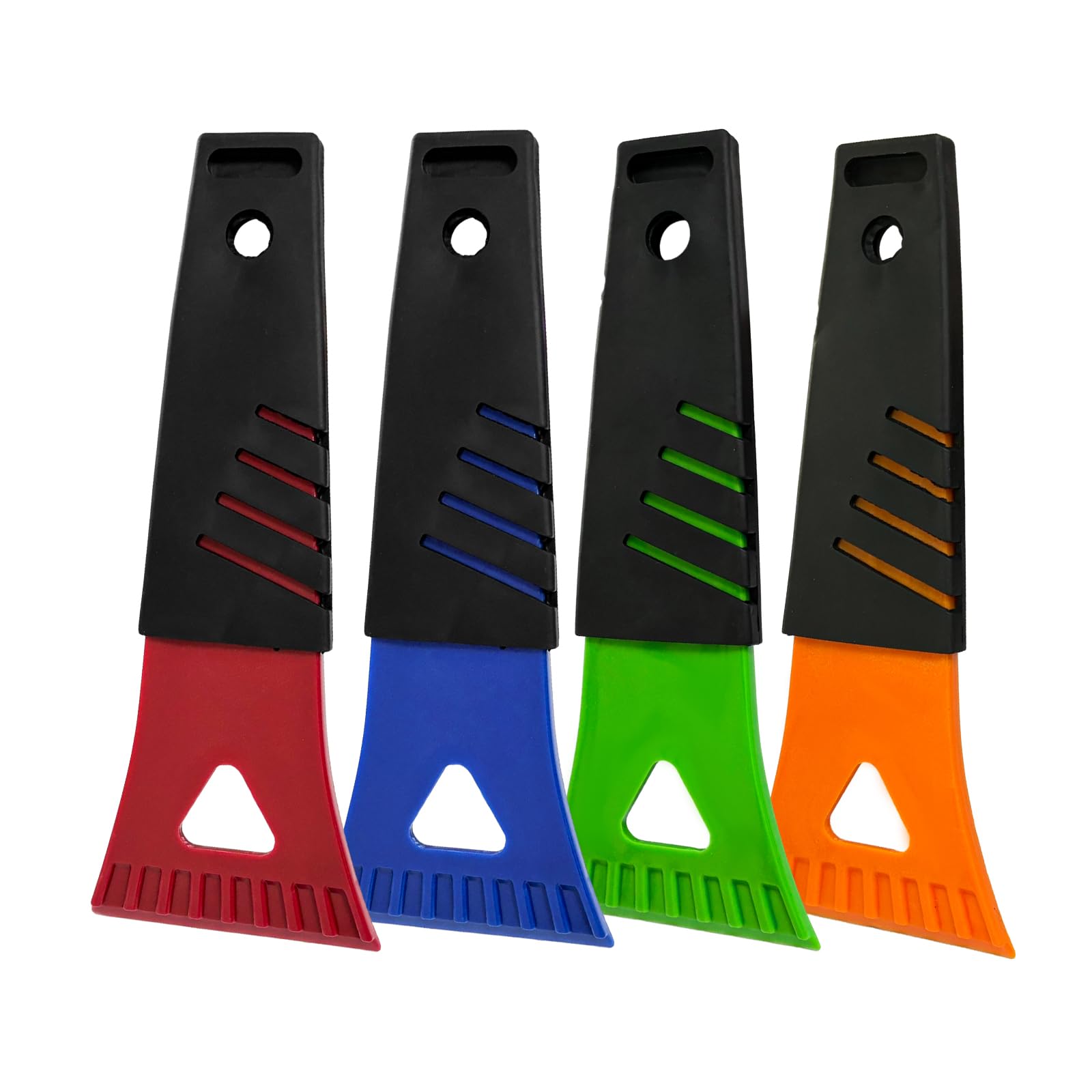 4PCS Car Windshield Ice Scraper - Scratch-Free Plastic Snow Removal Tool with Ergonomic Handle - Winter Car Accessories for SUV & Truck - Perfect for Frosty Mornings and Snowy Commutes