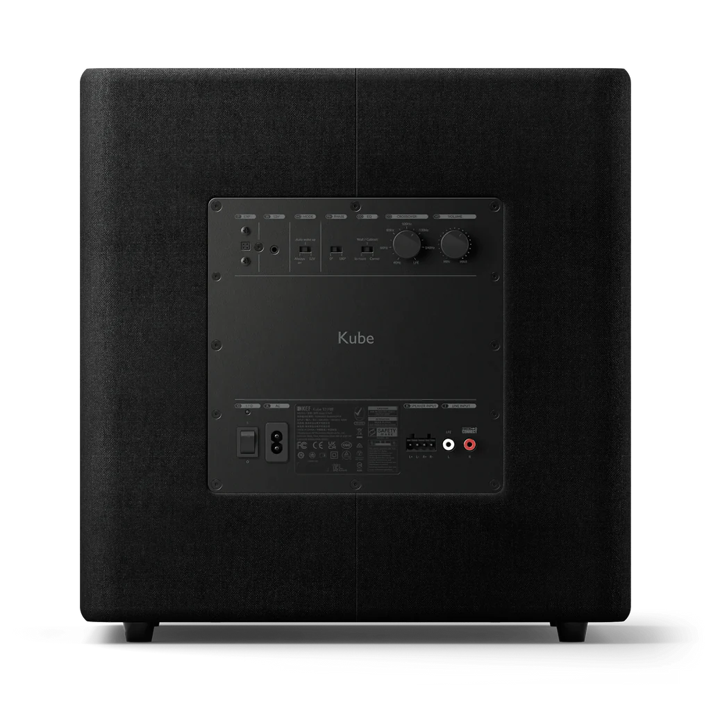 KEF Kube 12 MIE 12 Inch Powered Subwoofer - High Performance Home Theater & Music Bass Speaker for Movies, Gaming & Audiophile Listening