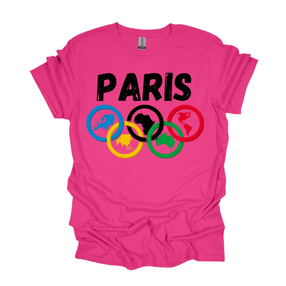 Paris Summer Rings Olympic T-Shirts - Canada Olympic Games Apparel & Clothing for Fans, Athletes & Supporters