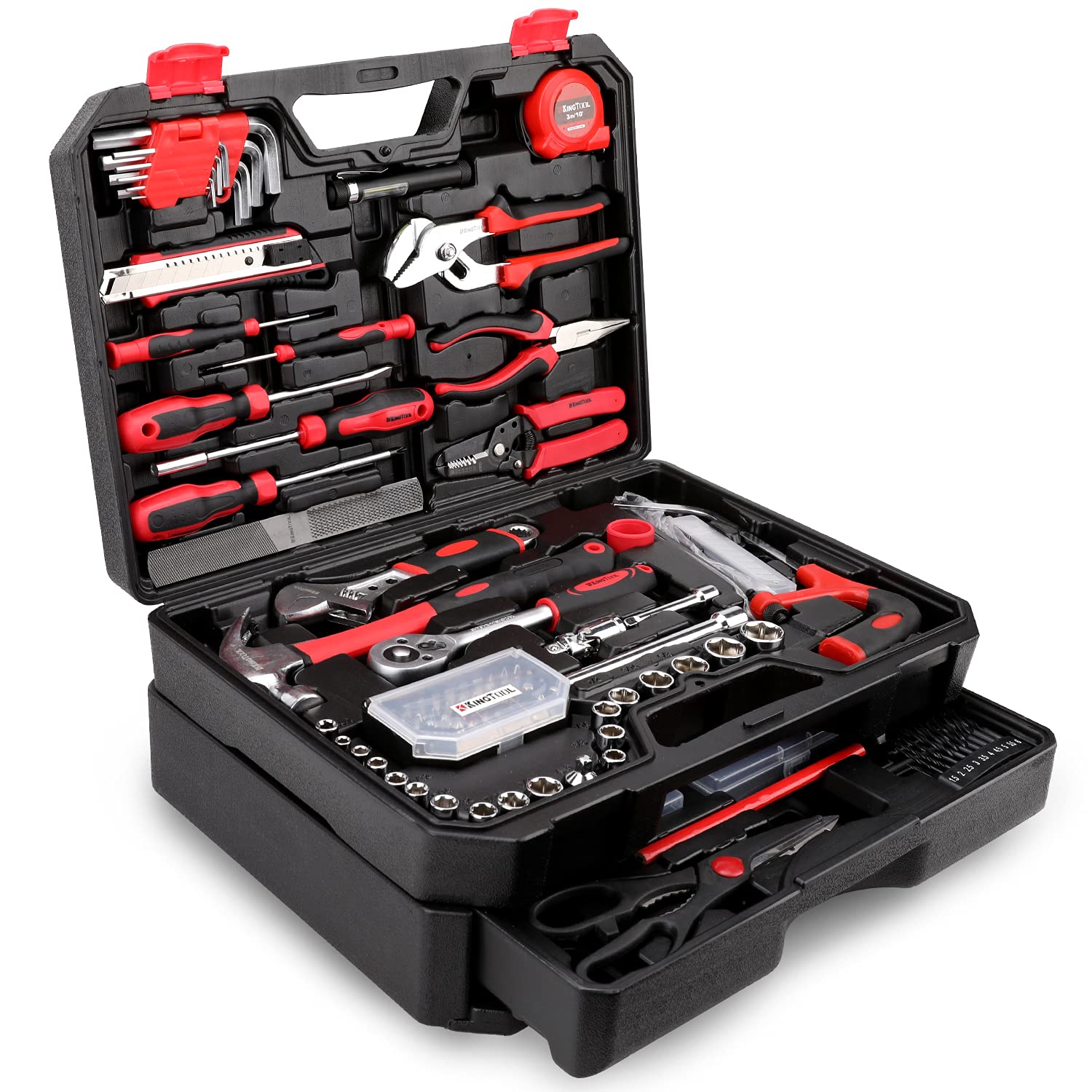 KingTool 325-Piece Home & Auto Repair Tool Kit with Toolbox Storage Case - Essential Household Tool Set for DIY, Handyman & Homeowners | Perfect for Home Maintenance, Car Repairs & DIY Projects