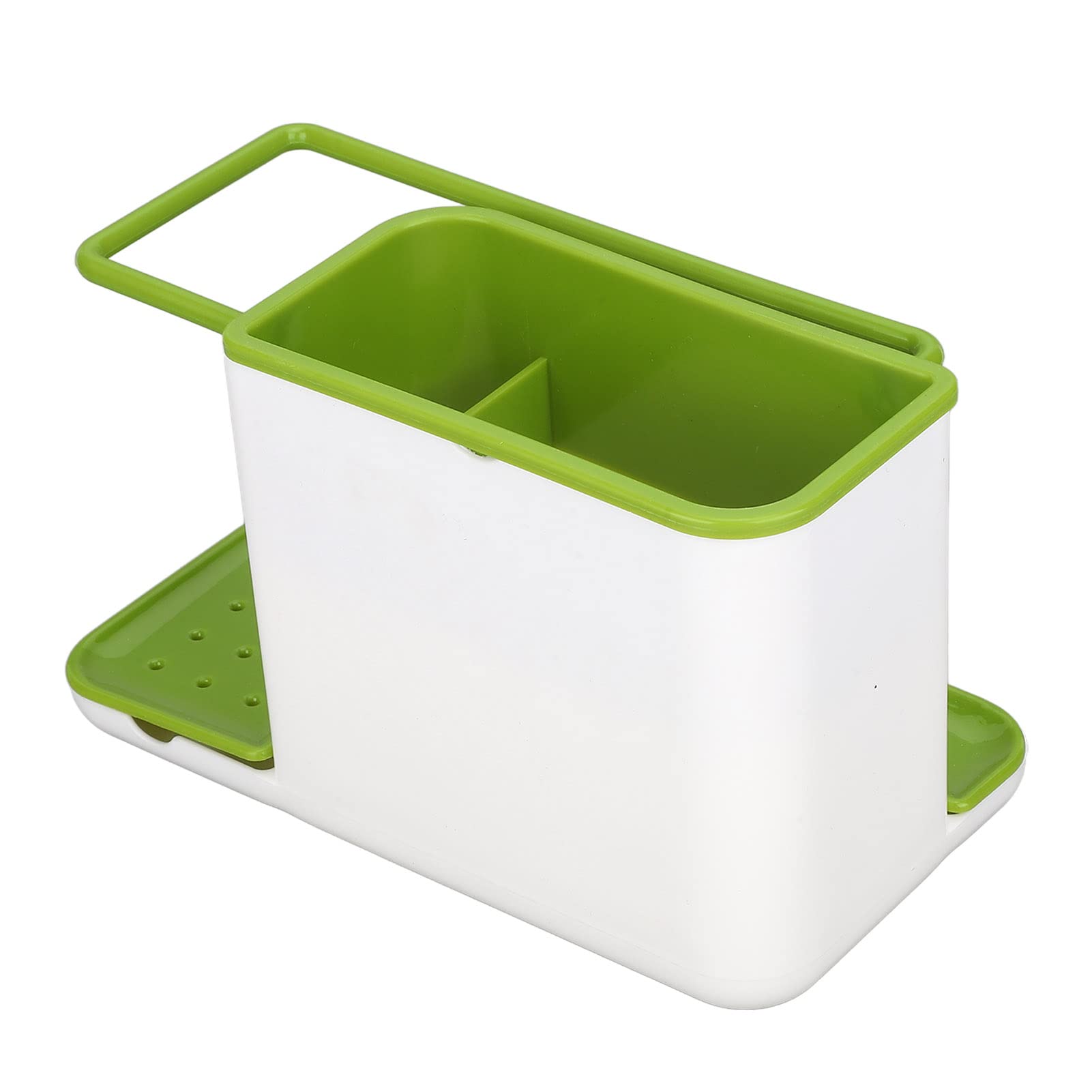 Durable ABS Sponge Holder for Kitchen & Bathroom Sink - Non-Slip Dish Soap Dispenser Organizer | Perfect for Countertop Storage & Cleaning Accessories