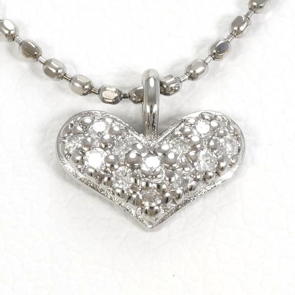 10K White Gold Diamond Necklace for Women - Elegant Dainty Pendant Jewelry Gift for Anniversary, Valentine's Day & Special Occasions