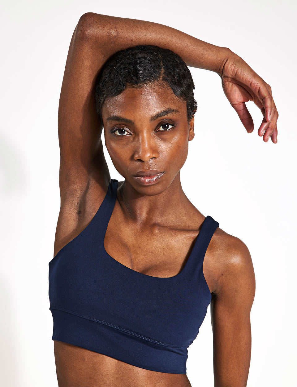 FreeSoft Cori Bra - Comfortable Wireless Bralette for Women - Sky Captain Blue - Perfect for Yoga, Lounge & Everyday Wear