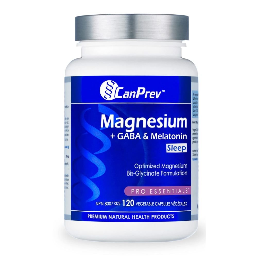 Canprev Magnesium Sleep Supplement - 120 Vegan Capsules for Relaxation & Better Sleep - Supports Stress Relief & Restful Nights - Perfect for Insomnia & Nighttime Relaxation