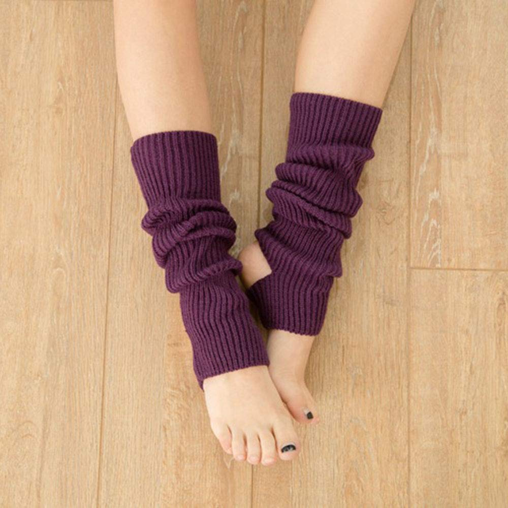 Breathable Non-Slip Yoga Socks for Women - Toeless Workout Socks with Grip for Dance, Pilates & Leg Warmers (Black) - Perfect for Yoga Studios, Home Workouts & Dance Classes