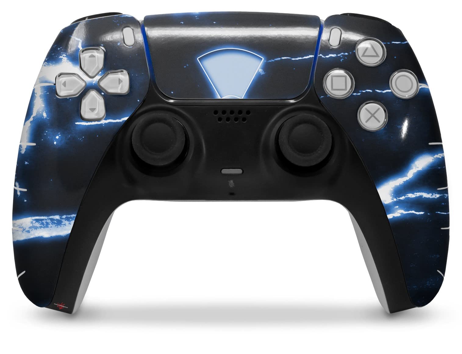PS5 DualSense Controller Skin Wrap - Radioactive Blue for Gaming Protection