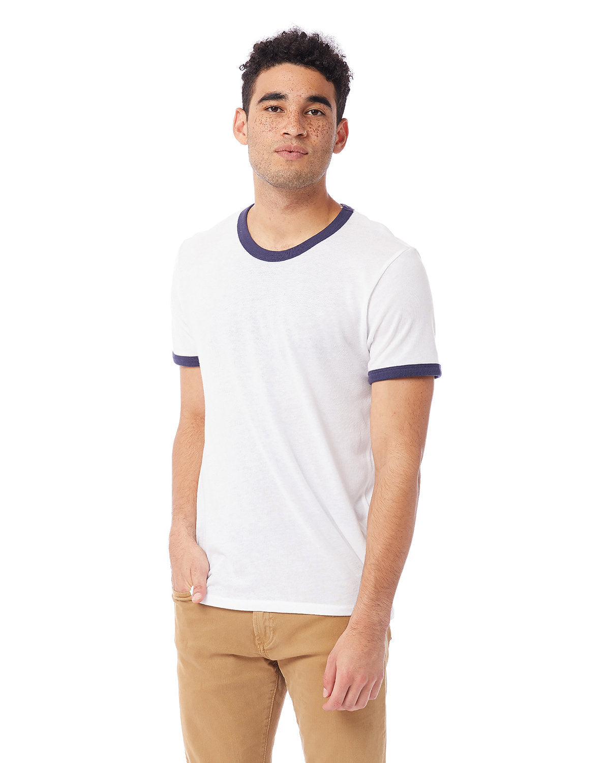 Alternative 5103BP Unisex Keeper Ringer T-Shirt - Comfortable Cotton Blend Tee for Men & Women - Perfect for Sports, Casual Wear & Everyday Outfits