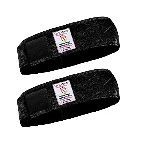 Dreamlover Wig Grip Band - Secure & Comfortable Wig Bands for All-Day Wear, Black 2 Pack - Perfect for Daily Use, Cosplay, and Special Events