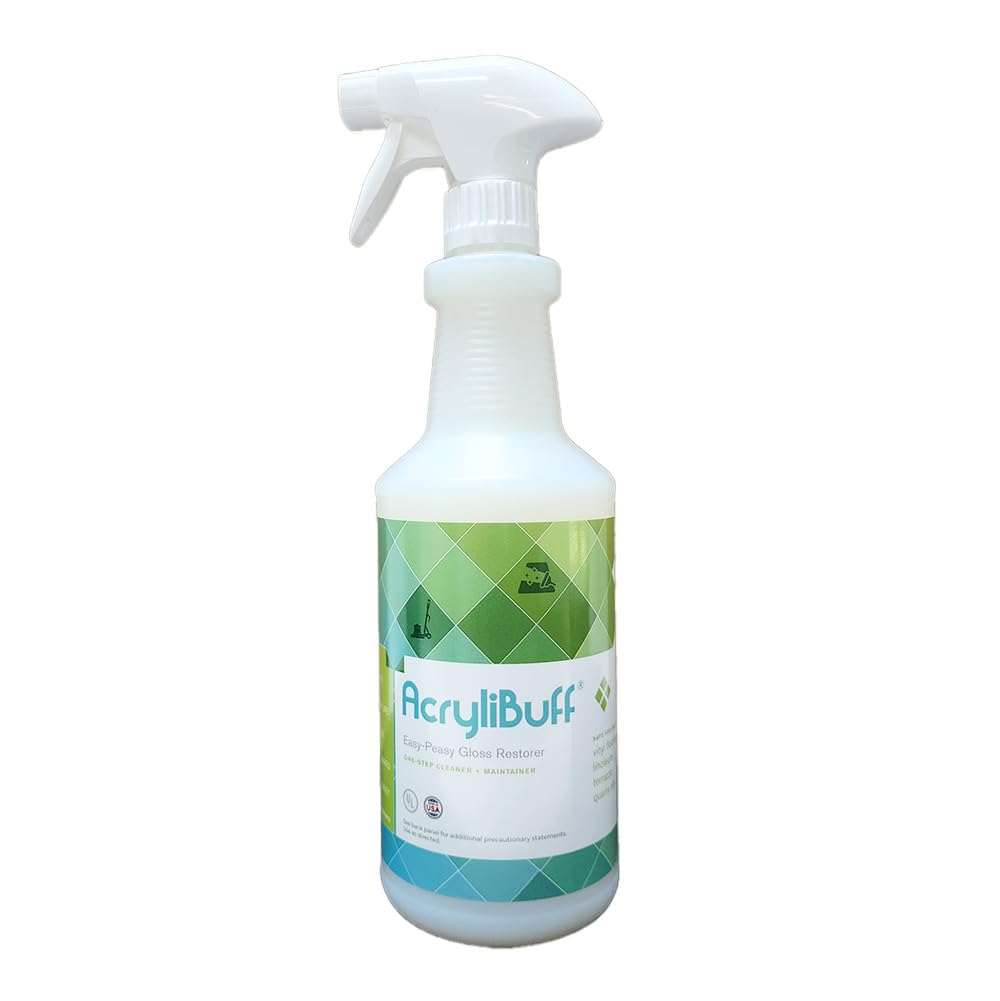 Acrylibuff Spray On Gloss Restorer - High Shine Car Wax & Polish (Quart, Case of 12) - Perfect for Auto Detailing, Show Car Prep & Paint Restoration