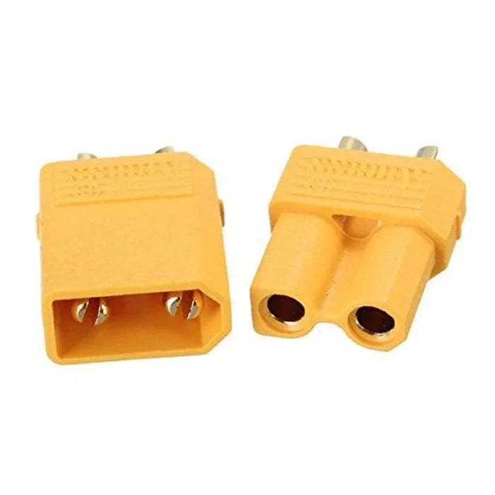 XT30 2mm Connector Plug Male Female Set for RC Quadcopter Drone - 10 Pack - High Current Power Connectors for FPV Racing Drones, DIY Electronics & RC Models - Perfect for Battery, ESC and Motor Connections