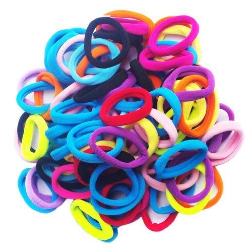 15 Pack Hair Rubber Bands - Soft & Stretchable Hair Ties for Women & Girls - Perfect for Ponytails, Braids & Everyday Hairstyles