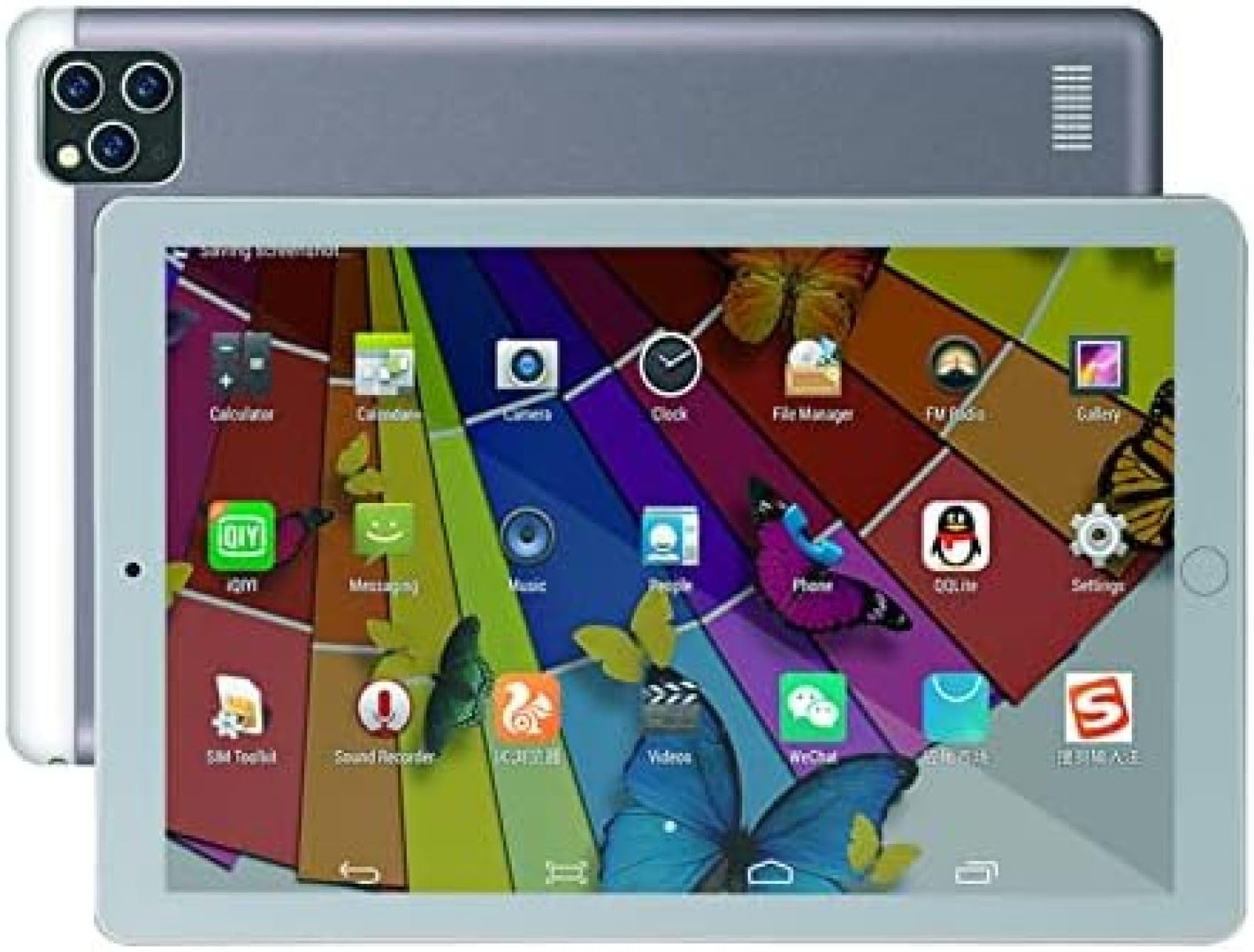 10 Inch Android Tablet with 3G/4G LTE, Dual SIM Slots, Quad-Core Processor, HD Touchscreen, WiFi, Bluetooth, GPS - Light Purple | Perfect for Travel, Business & Entertainment