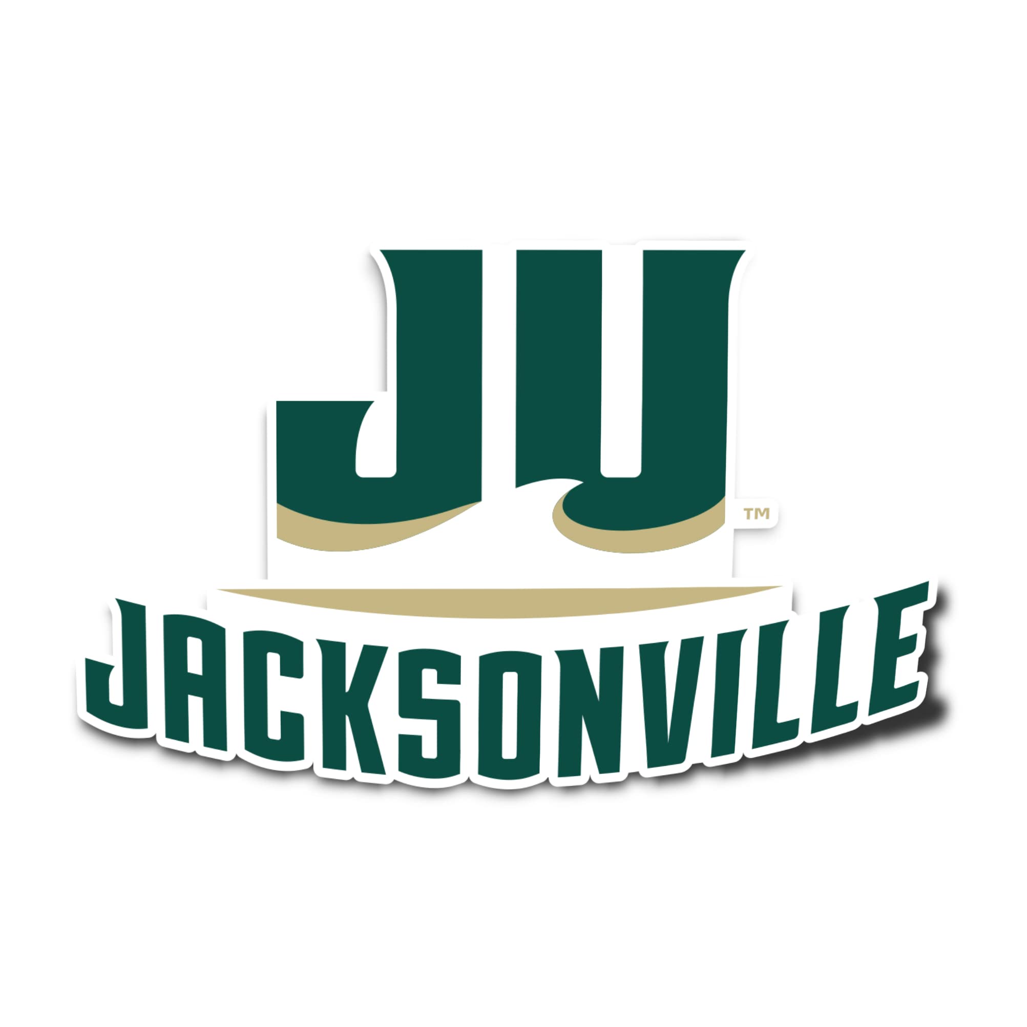 Jacksonville University JU Dolphins Vinyl Decal Sticker - Waterproof Laptop, Water Bottle, Car, Scrapbook Decor - Perfect for School Spirit, Gifts & Fan Accessories