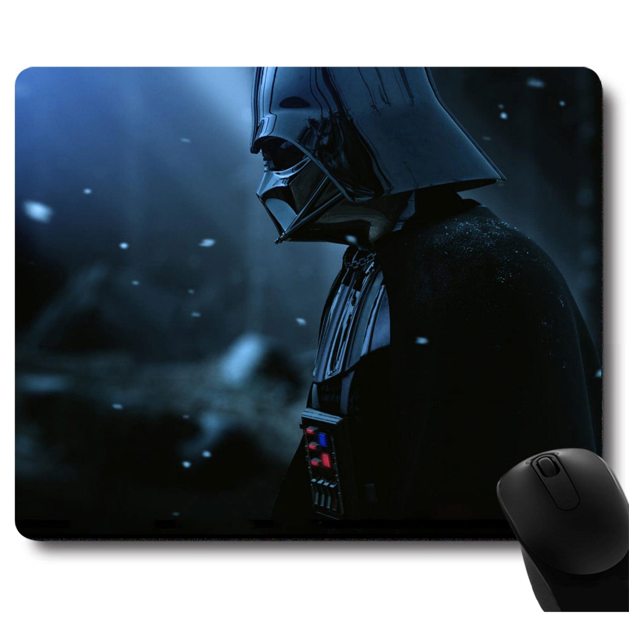 Black Warrior Gaming Mouse Pad - Large Non-Slip Desk Mat for PC & Laptop - Perfect for Gaming Setup & Office Decor (12x10 Inches)