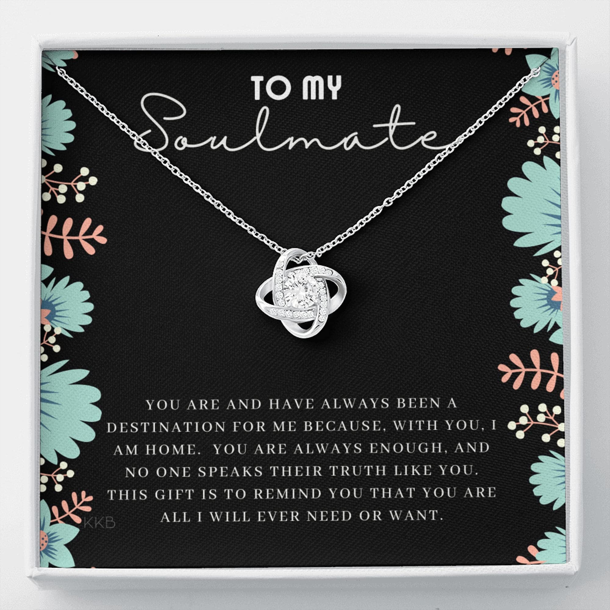 Soulmate Necklace Gift for Her - Handmade Jewelry for Christmas & Anniversaries