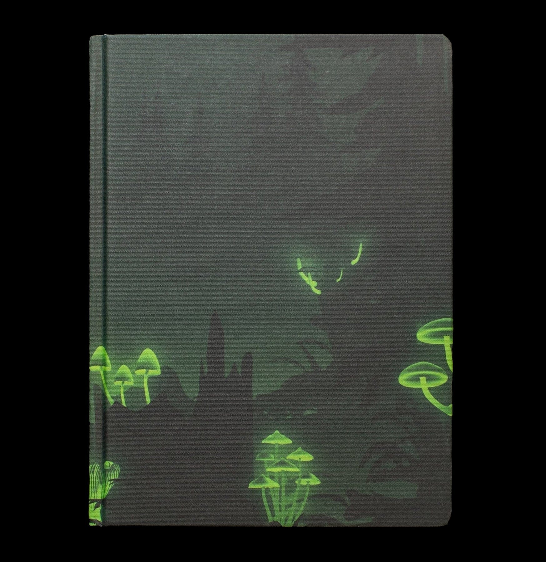 Bioluminescent Mushroom Dark Matter Notebook - Glow in The Dark Journal for Writing, Sketching & Note Taking - Perfect for Nighttime Journaling, Gift Ideas & Unique Stationery