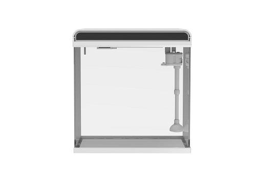 Ultra Clear Glass Nano LED Light Fish Tank 12L White - Perfect for Home, Office, or Aquarium Decor