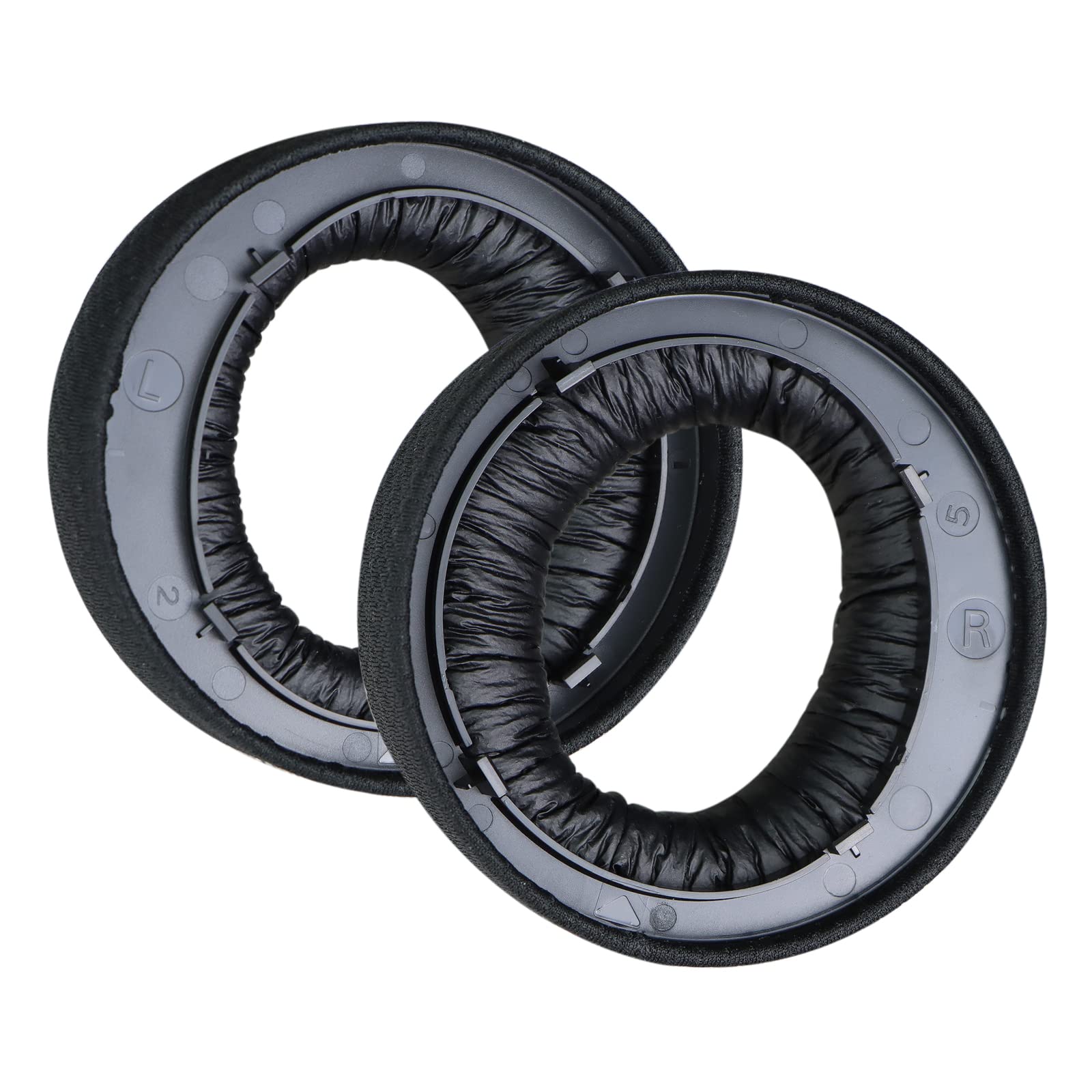Sony PS5 Pulse 3D Wireless Headset Replacement Ear Pads - Premium Noise Isolating Memory Foam Cushions with Breathable Mesh Fabric (Black) | Perfect for Gaming, Music & Long Wear Comfort