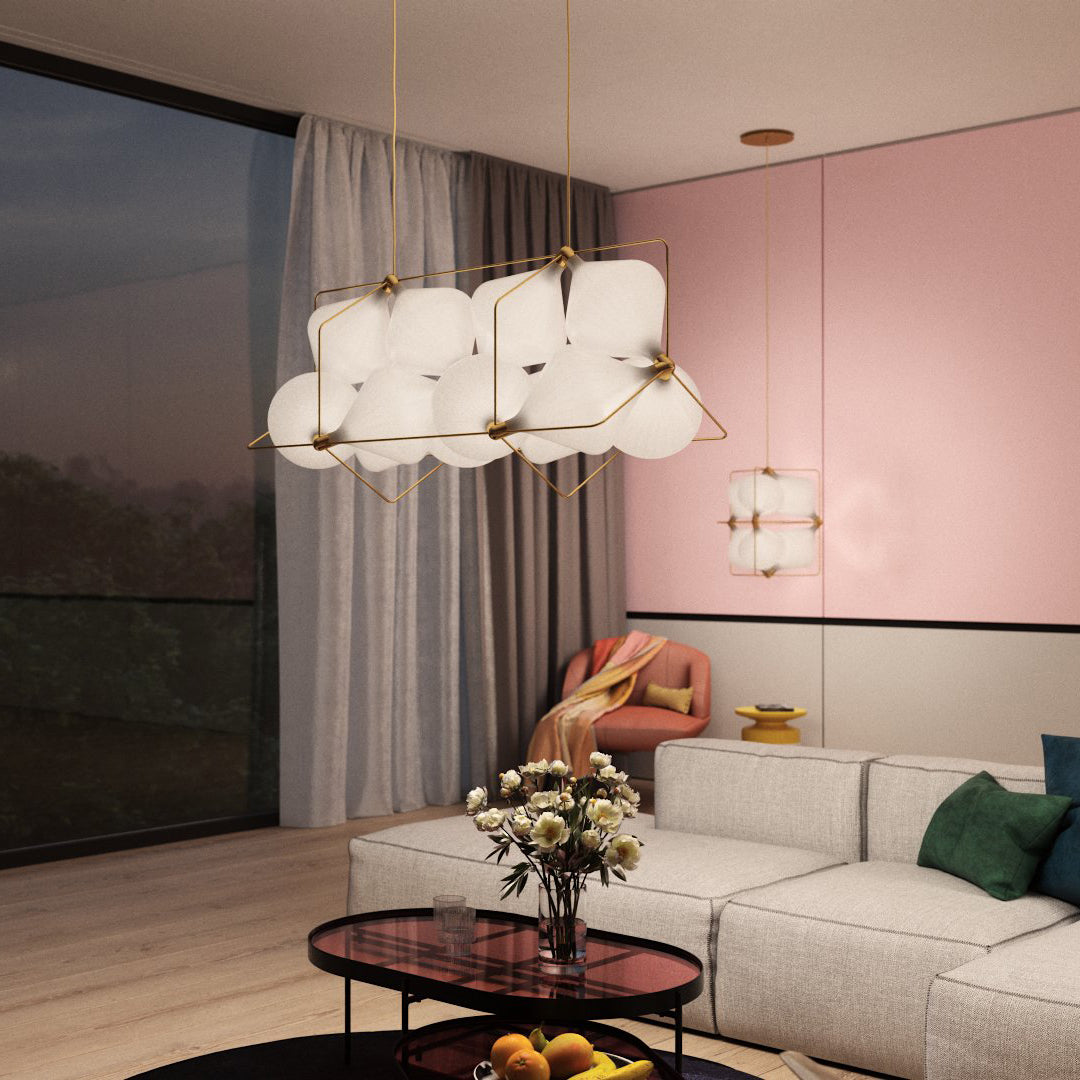 Stylish Clover Pendant Lamp - Modern 4-Leaf Clover Design Ceiling Light Fixture for Kitchen Island, Dining Room & Bedroom Decor