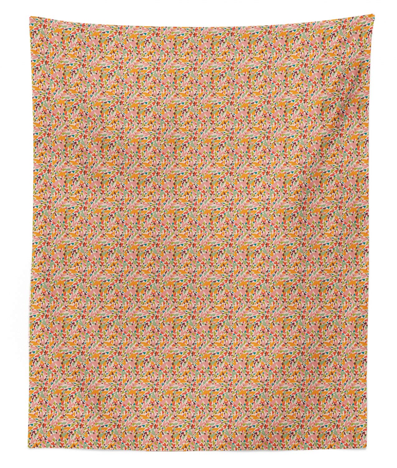 Ambesonne Valentine's Day Tapestry - Colorful Distorted Heart Design Wall Hanging for Bedroom Decor, 68x88 Inch Twin Size Bedspread - Perfect for Romantic Bedroom, Dorm Room & Gift Ideas