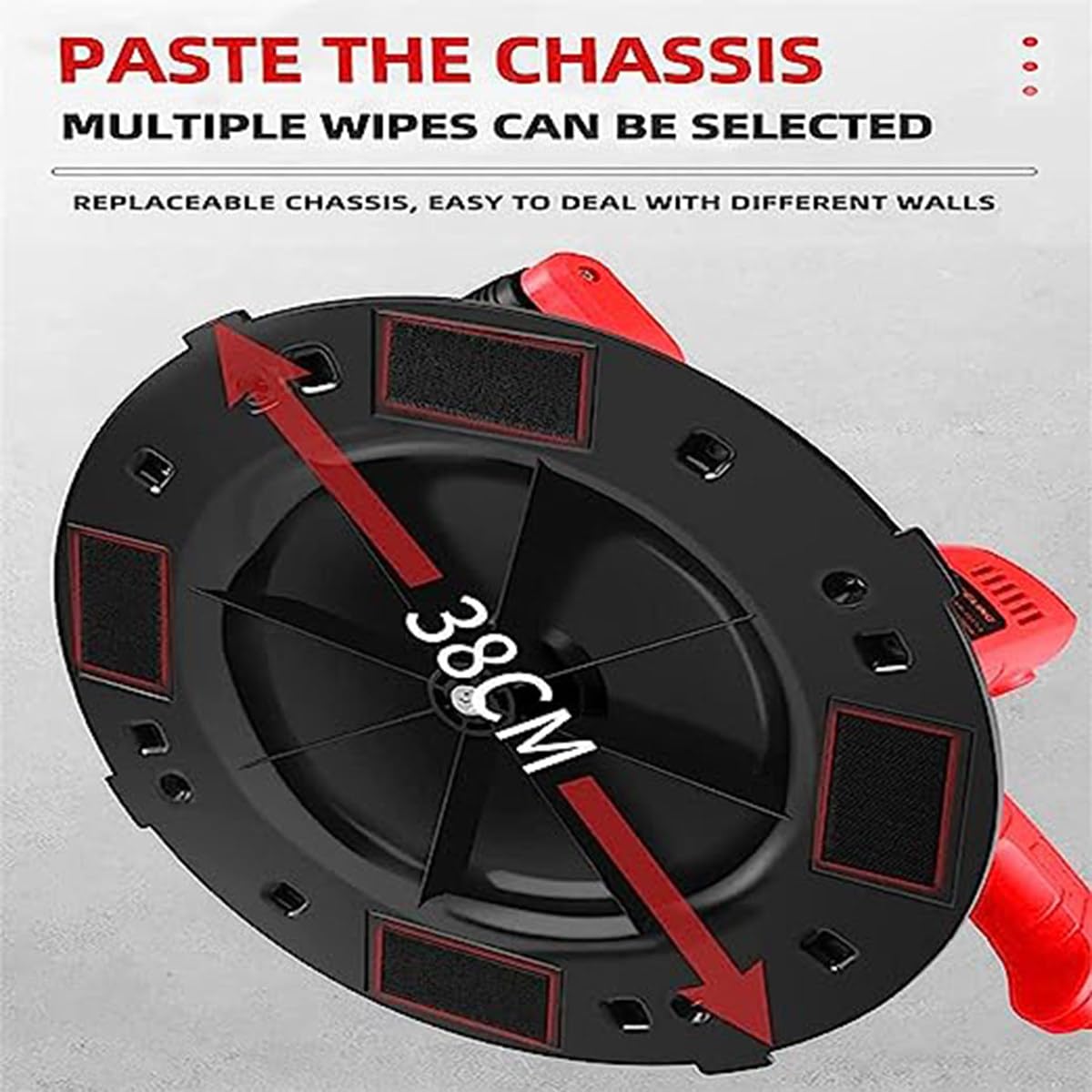 1680W Brushless Lithium Battery Concrete Cement Mortar Wall Polisher - 10 Batteries & 2 Chargers Included - Perfect for Construction, Renovation, and DIY Home Improvement Projects