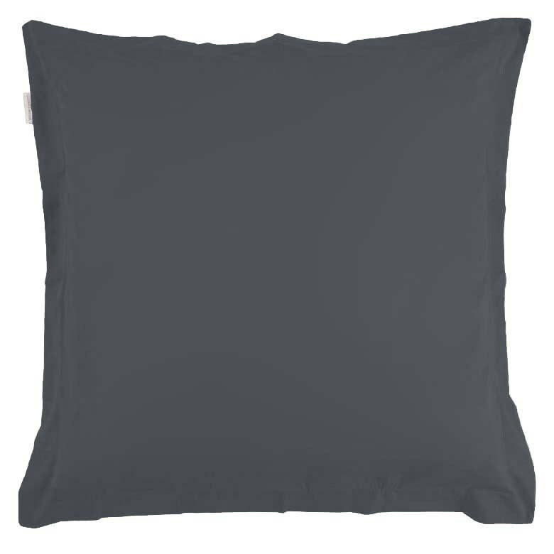 Premium 300TC Charcoal Cotton Percale European Pillowcase - Soft & Breathable Bedding for Luxury Hotels, Guest Rooms & Upscale Home Decor