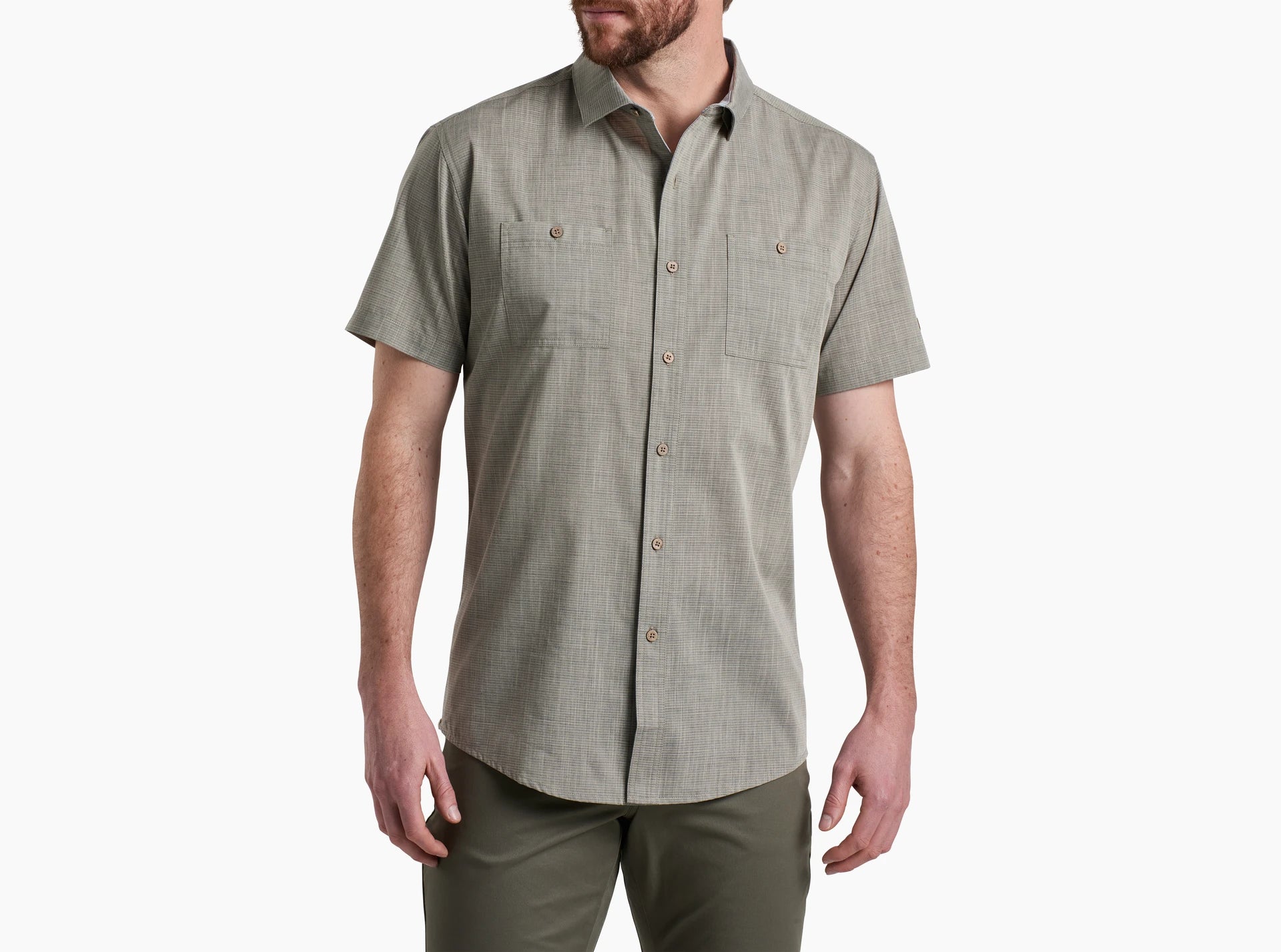 KUHL Karib Stripe Short Sleeve Shirt for Men - Lightweight, Quick-Dry & Breathable - Perfect for Hiking, Travel & Outdoor Adventures