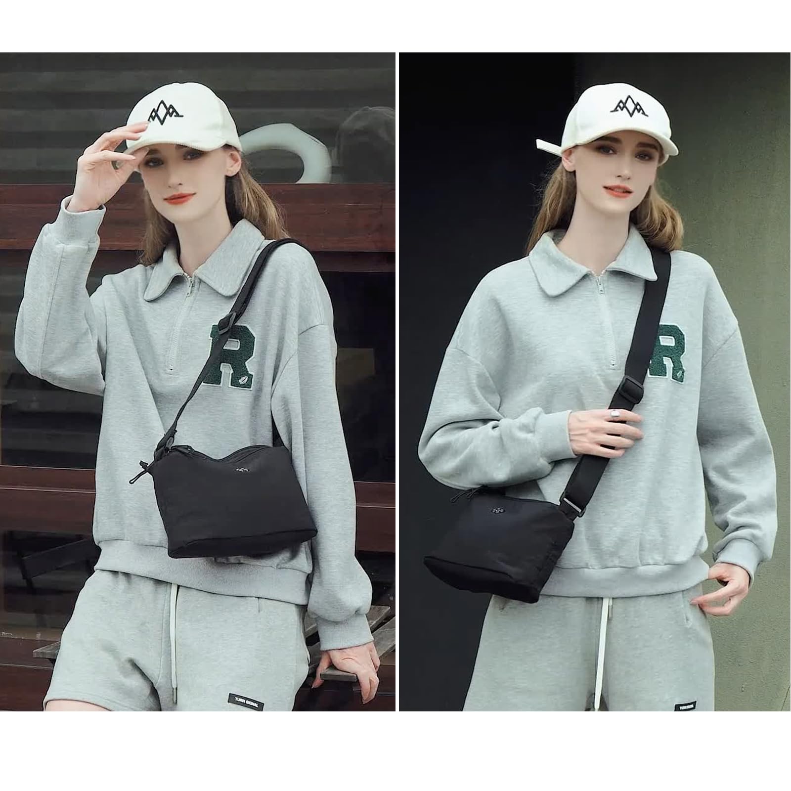 Stylish Nylon Crossbody Bags for Women - Lightweight Small Shoulder Purse with Secure Zipper Closure | Perfect for Everyday Use, Travel & Casual Outings