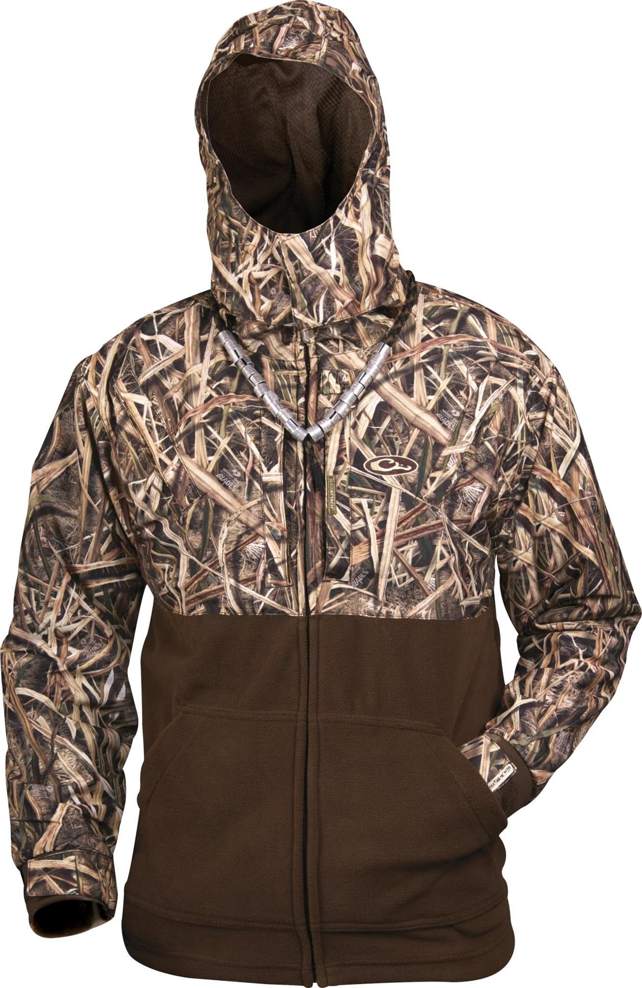 Drake Eqwader Deluxe Full Zip Waterproof Jacket for Men - Lightweight Windproof Raincoat for Hiking, Camping & Outdoor Adventures