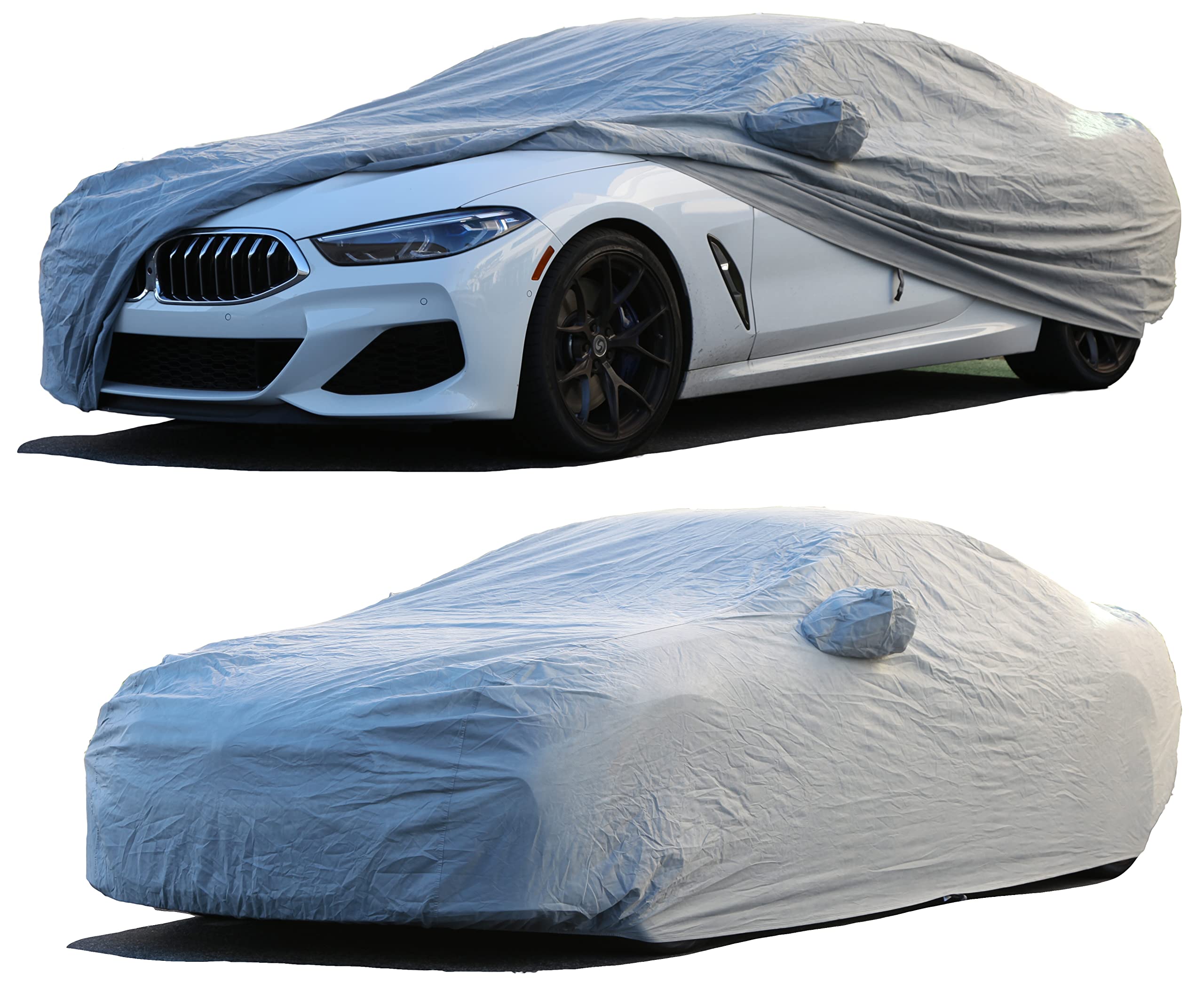 Premium Car Cover for 2019-2025 BMW 840i M850i M8 Gran Coupe - XTREMECOVERPRO Gold Series Grey Waterproof UV Protection - Perfect for Indoor/Outdoor Parking & Long-Term Vehicle Storage