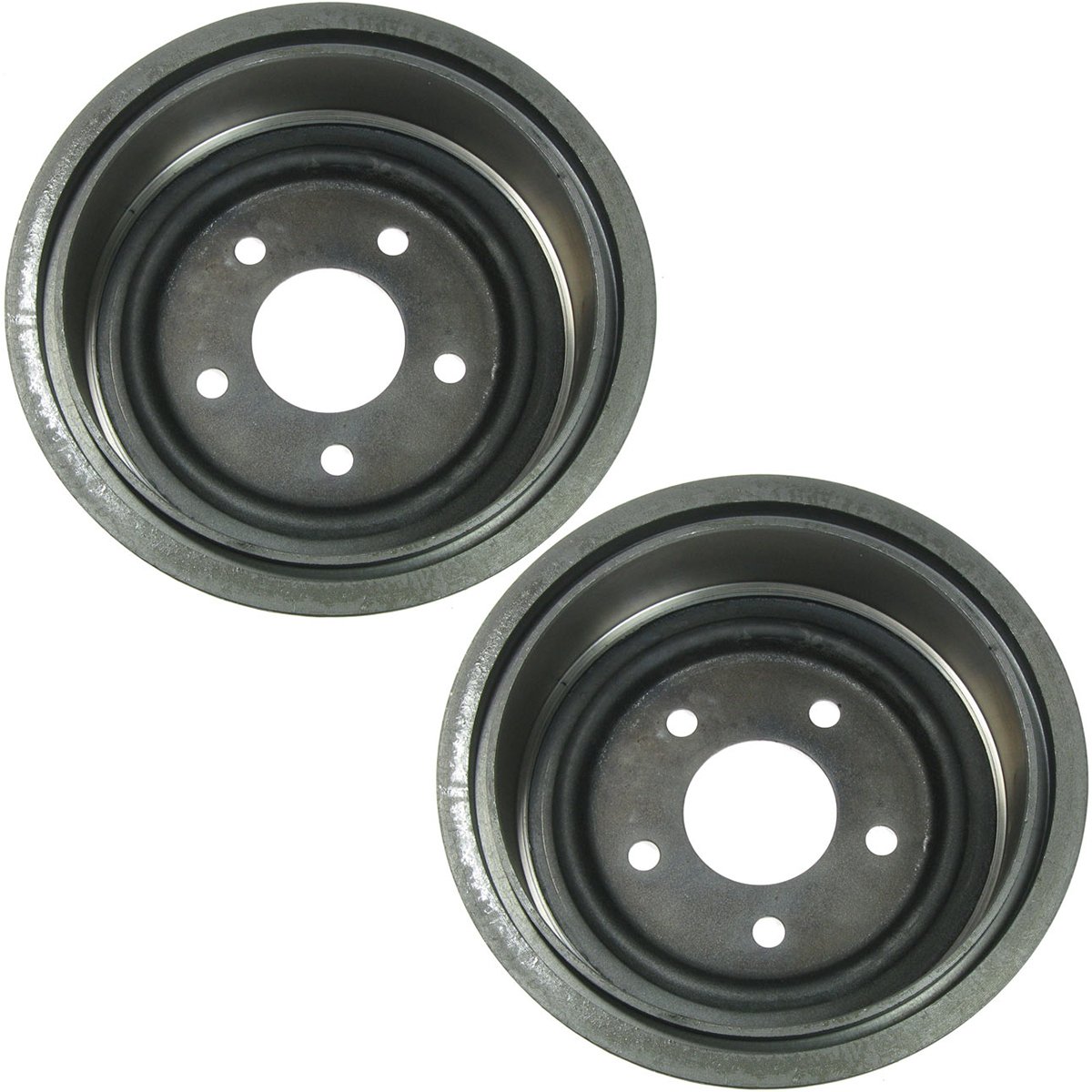 High-Performance Brake Rotor Ceramic Pad Drum & Shoe Front & Rear Kit with Fluids - Compatible with Chevy Silverado, Tahoe, Suburban - Perfect for Off-Roading, Towing & Daily Commuting