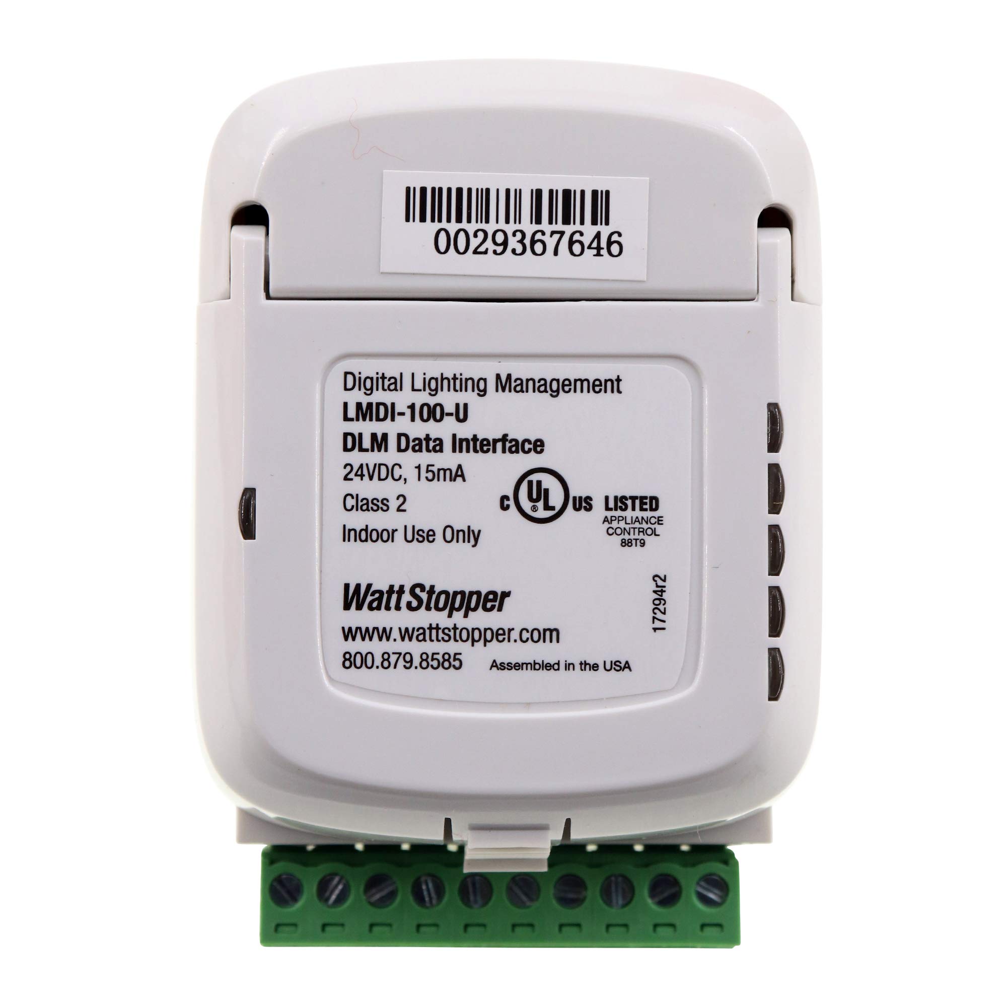 Wattstopper LMDI-100-U DLM-Series Data Interface Module - 24VDC, 15mA, White - Smart Building Automation & Lighting Control Solution