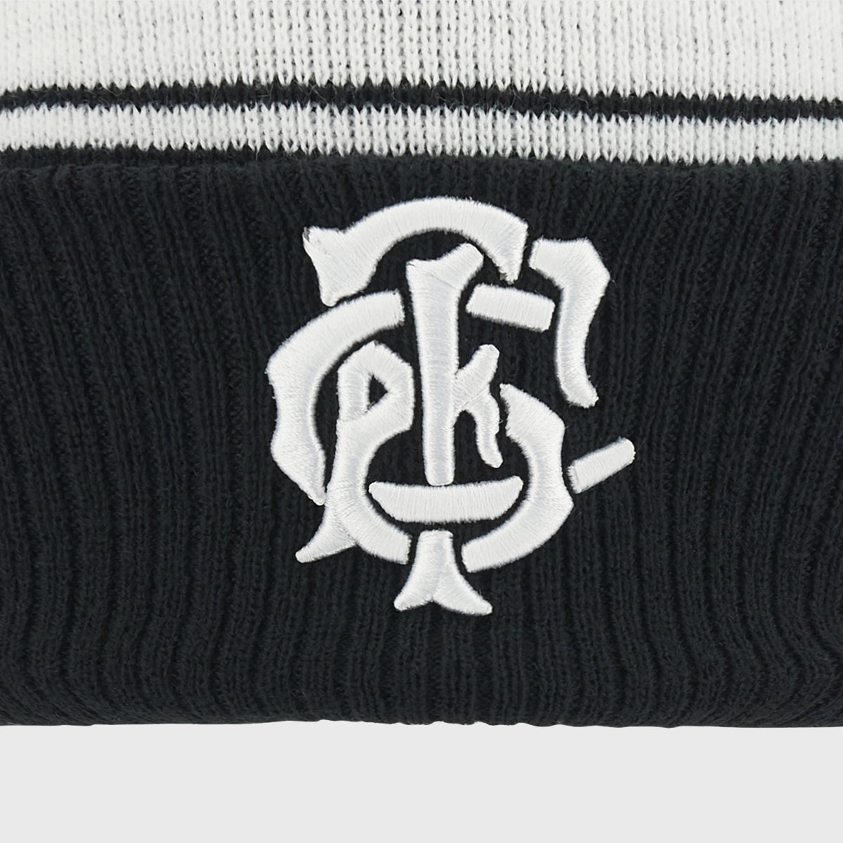 Macron Barbarians Bobble Beanie Hat - Winter Knit Hat with Pom Pom for Men & Women - Perfect for Football Games, Skiing, and Cold Weather Fashion