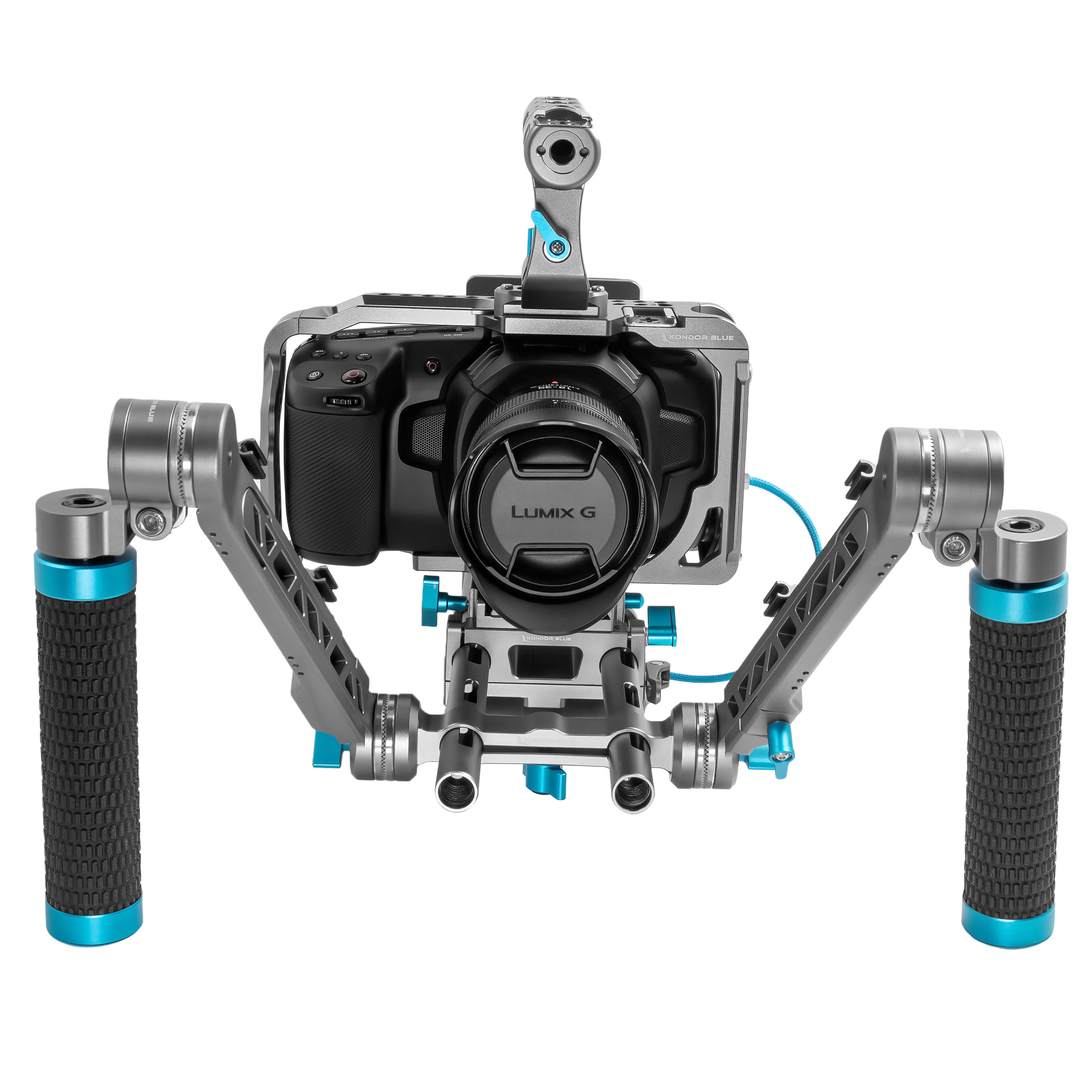 Kondor Blue Ultimate BMPCC6K/4K Camera Rig - Professional Stabilization System for Blackmagic Pocket Cinema Cameras | Perfect for Filmmaking, Vlogging & Studio Production
