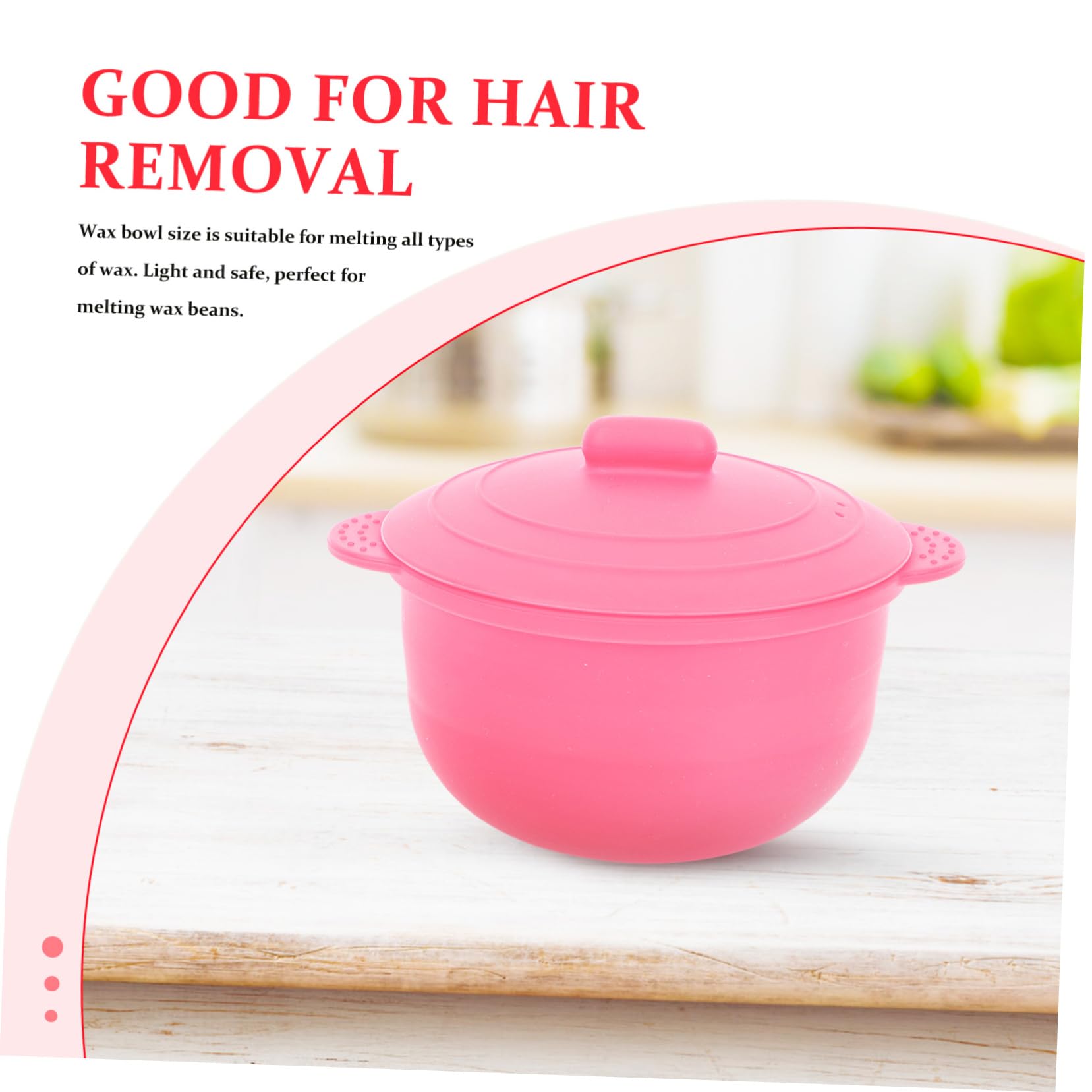 Balacoo 2-Pack Silicone Wax Melter Bowls - Travel Size Wax Heater Inner Pot, Portable Hair Remover Tool & Toiletries Container for DIY Waxing, Home Salon, and Travel Use