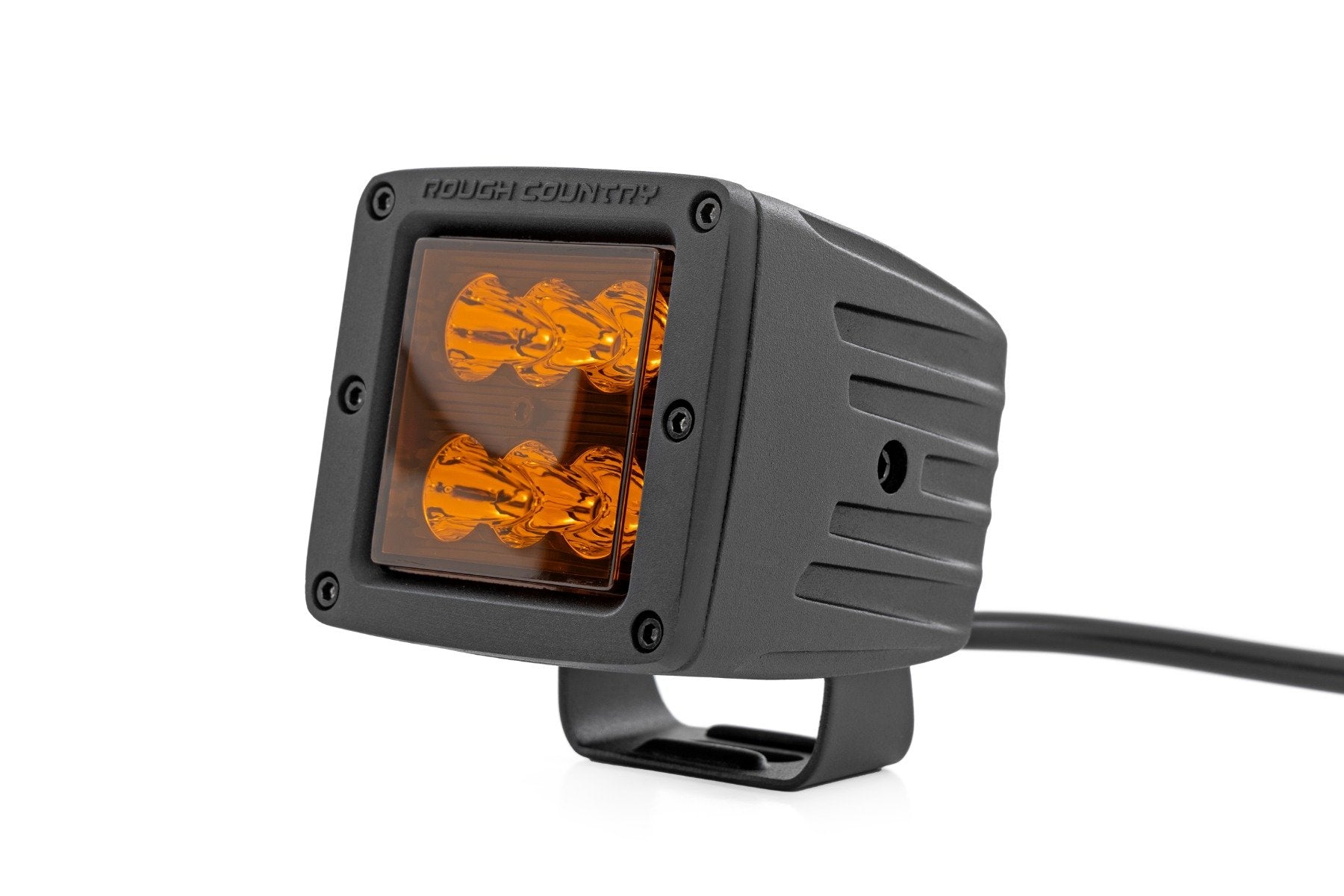 2 Inch LED Light Pods - Spot Beam, Amber Lens, Square Off-Road Lights for Trucks, ATVs, UTVs - Waterproof & Durable (70903A) - Perfect for Night Driving, Camping & Off-Road Adventures
