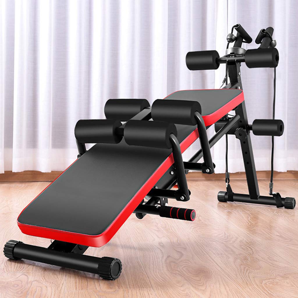 8-in-1 Adjustable Weight Bench Set with Rack & Bar Clamp - Multi-Functional Home Gym Equipment for Strength Training, Sit-Ups, Push-Ups & Ab Workouts - Perfect for Home Fitness & Bodybuilding