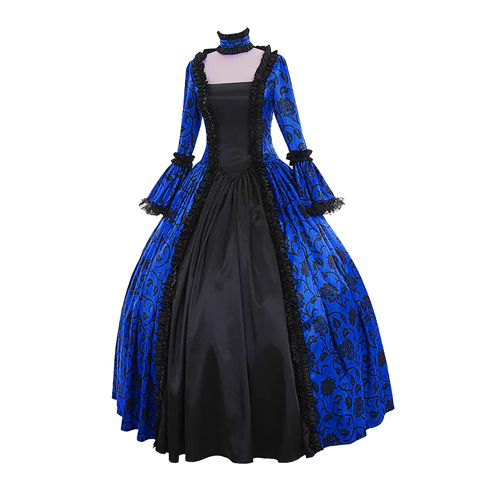 Elegant 18th Century Victorian Queen Costume | Medieval Regency Ball Gown for Women | Rococo Lace Masquerade Dress | Perfect for Renaissance Fairs, Gothic Parties & Historical Reenactments