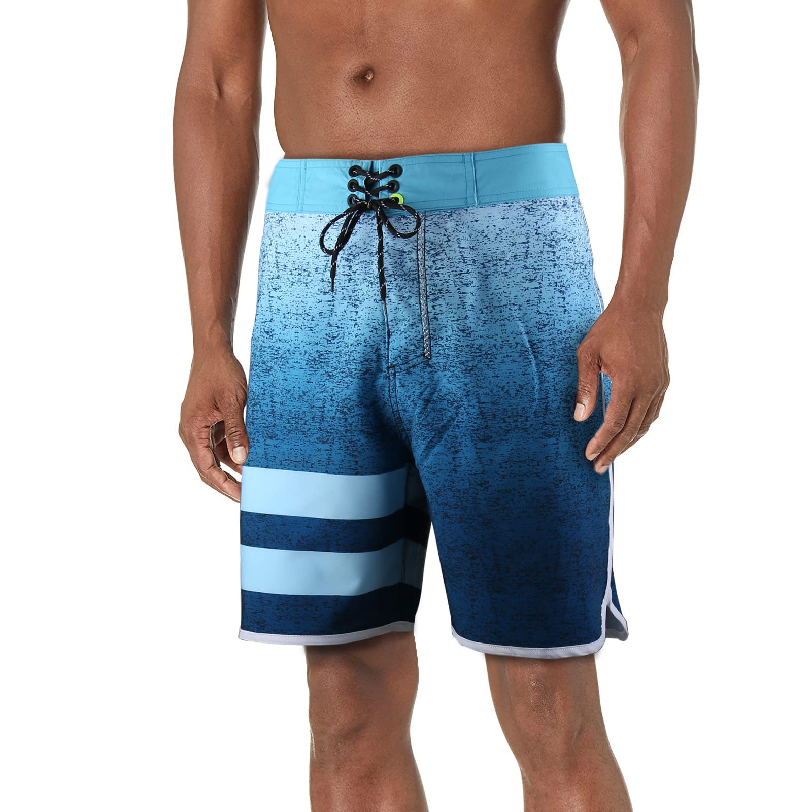 BOOMCOOL Men's Swim Trunks 2-Pack - Quick Dry Swim Shorts, Board Shorts & Beach Shorts for Men | Funny Bathing Suits for Swimming, Surfing & Summer Vacations