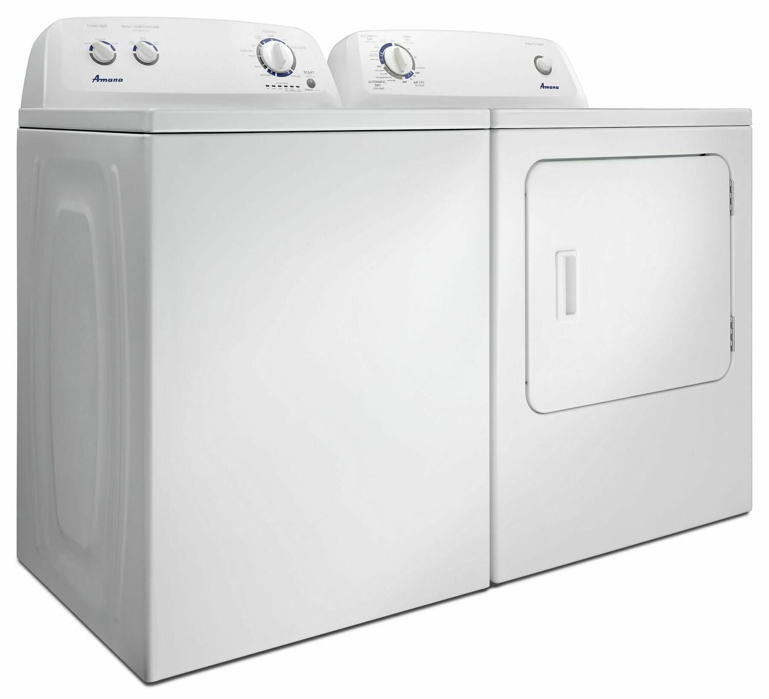 Amana NGD4655EW 6.5 Cu. Ft. White Gas Dryer with Wrinkle Prevent Option - Perfect for Large Families & Laundry Rooms
