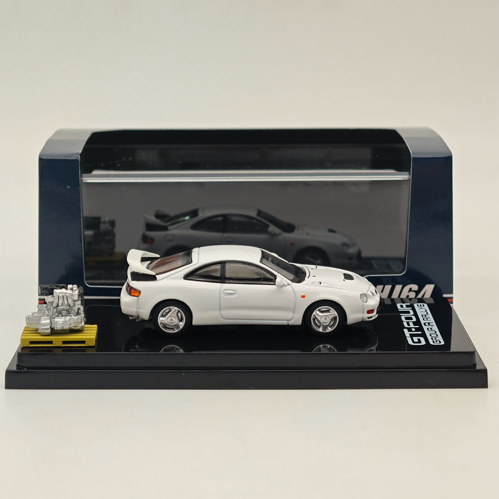 1/64 Scale Toyota Celica GT-Four WRC ST205 Diecast Model Car - Hobby Japan HJ641064AW White - Collectible Toy Car for Enthusiasts & Perfect Gift for Car Lovers | Display, Racing Collection, Birthday Present