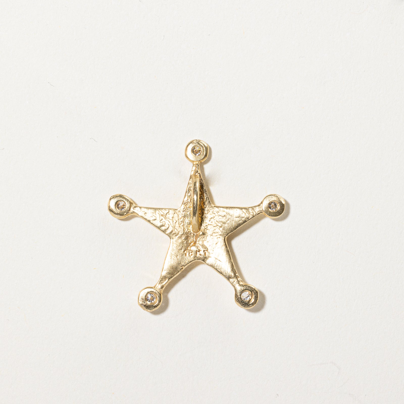 0.16ctw Diamond Star Pendant Necklace - 14K Gold Plated Elegant Jewelry for Women - Perfect Gift for Birthday, Anniversary & Valentine's Day