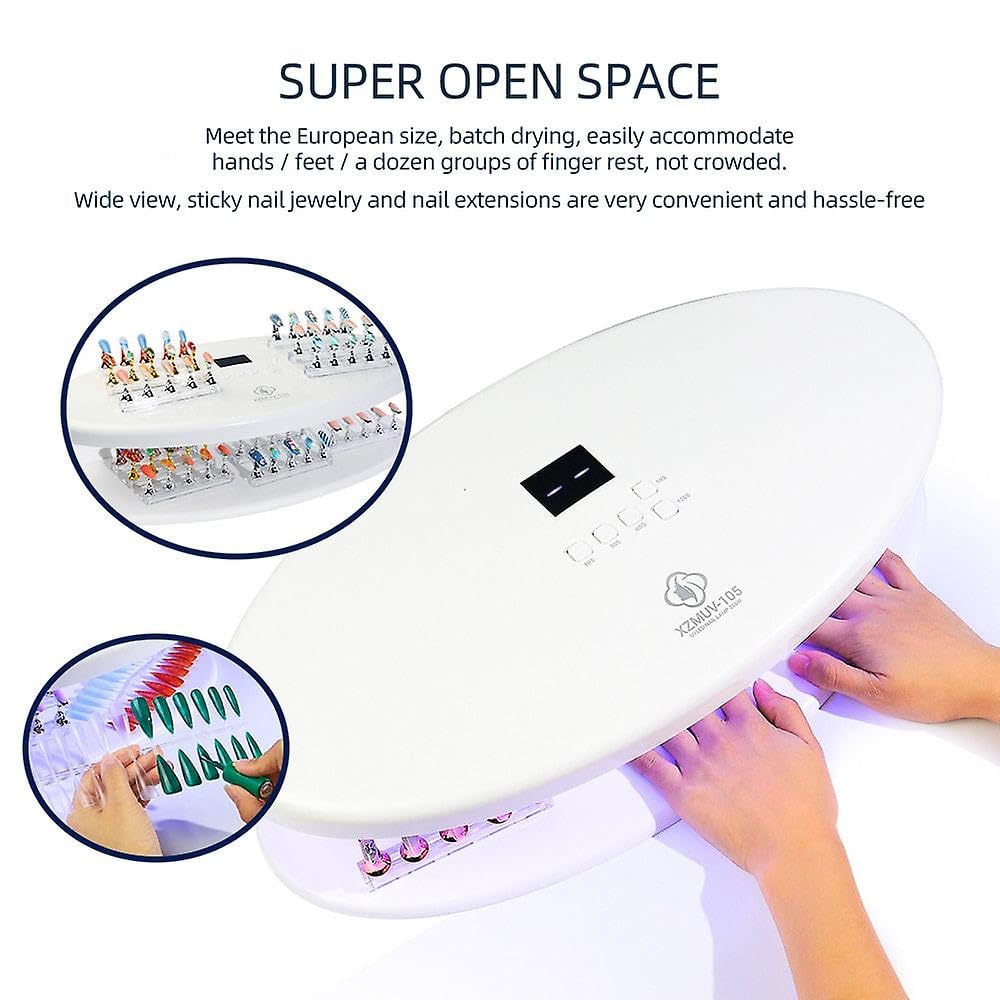 Professional UV LED Nail Lamp 256W - Fast Curing Gel Polish Dryer for Salon & Home | Manicure, Pedicure & Nail Art Application