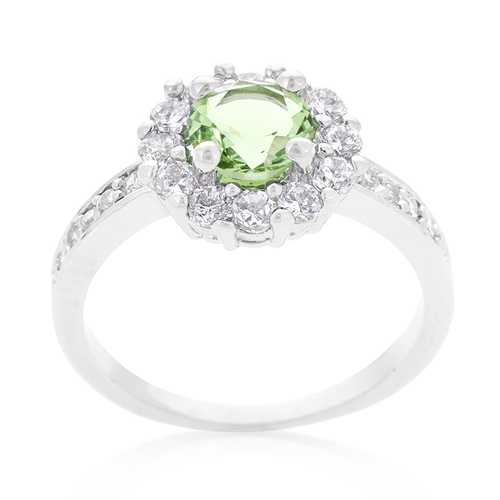 Bella Green Birthstone Engagement Ring - Elegant Jewelry for Proposals, Anniversaries & Special Occasions