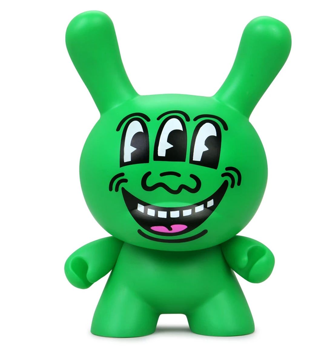 Keith Haring Three Eyed Face Dunny Art Figure - 8 Masterpiece Collectible Vinyl Toy for Home Decor & Pop Art Enthusiasts